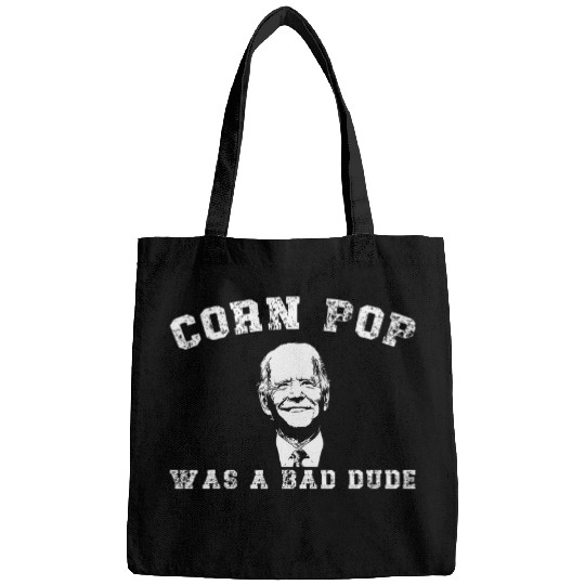 Lacrosse Gift Corn Pop Was A Bad Dude Cornpop Meme Bags