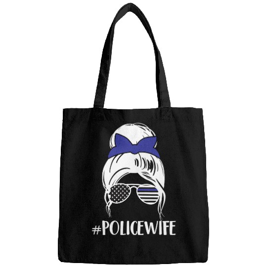 Thin Blue Line Proud Police Wife Law Enforcement Officer Bags