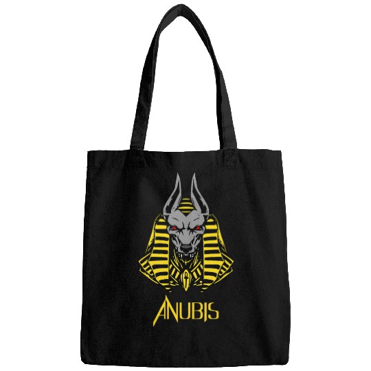 Anubis Egyptian God Art Hieroglyphics Pyramid Protector Bags