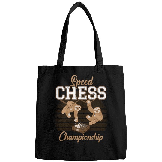 Sloth Pet Chess Player Chess Club I Sloth Lazy Quick Chess Bags