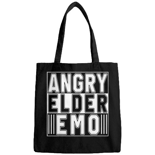 Angry Elder Emo Funny Emo Music Fan Scene Alternative 90s 21 Bags