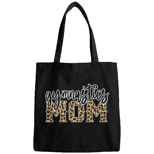 Gymnastics Mom Leopard Print Womens Proud Gymnast Mother Bags