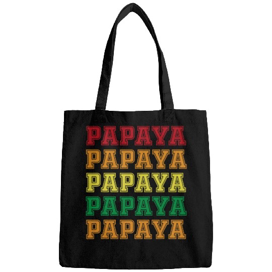 Lacrosse Gift Cool Papaya Lettering Outfit Love Vegan Food Bags