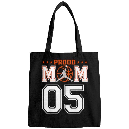 Custom Number 05 Proud Basketball Mom Personalized Sport Lov Bags