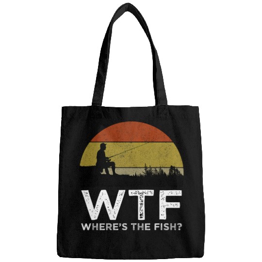 WTF Wheres The Fish Funny Fishing Bags
