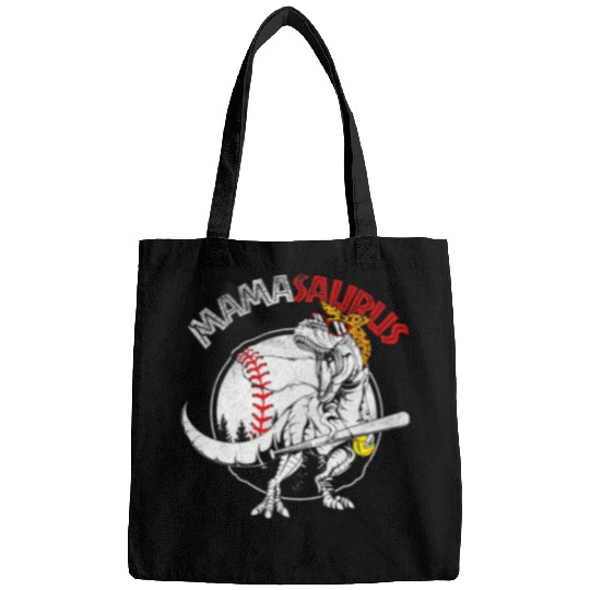 Baseball and Softball Mothers Day Mom Leopard Mamasaurus Bags
