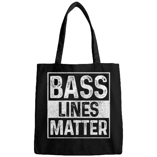 Bass Lines Matter Bass Player Music Producer EDM DnB DJ Bags