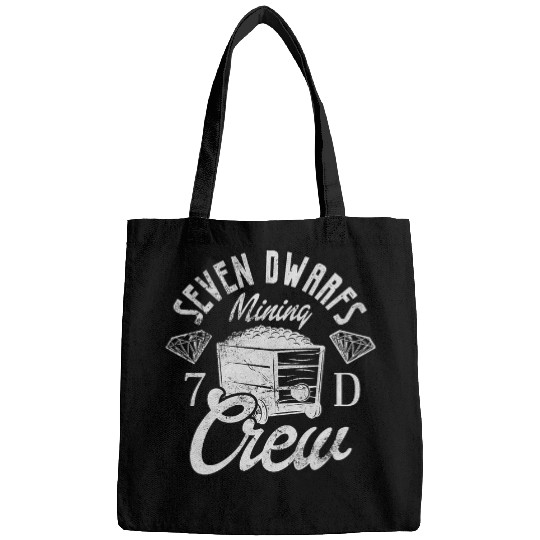 Seven Dwarfs Mining Crew Diamond Miner Gold Miner Distressed Bags