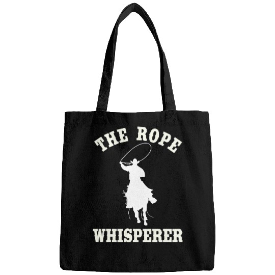 Horse Lover The Rope Whisperer Design Team Roping Rodeo Horse Western Bags