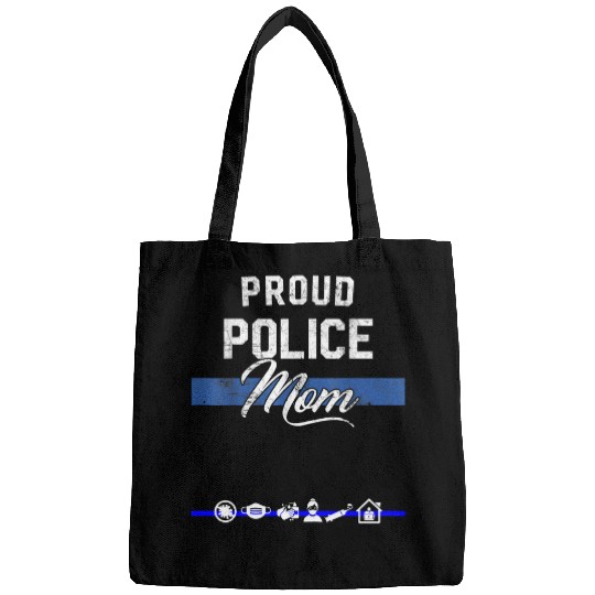 Womens Mothers Day s for Police Mom Tee Plus Size Oversized Bags