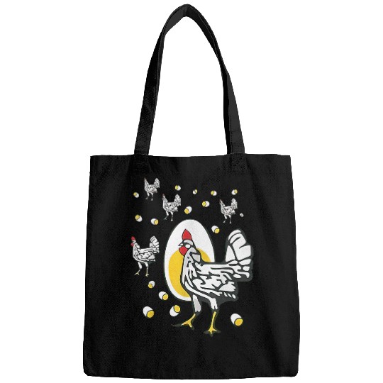 Chicken Lover Roseanne Chicken 2Funny Roseanne Rooster and Egg Men Boy Bags