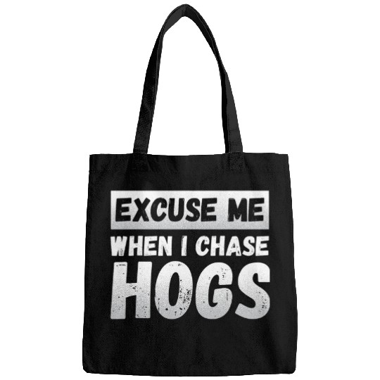 Feral Pig 2Hog Hunter Wild Pig Hunter Funny Boar Hunting Bags