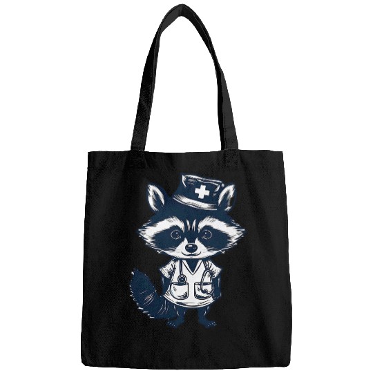 Raccoon Pet opossum dressed as nurses with nursehat costume 3 Bags