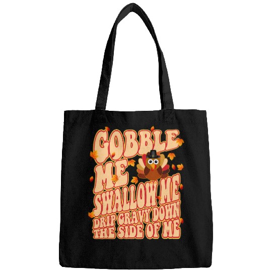 Lacrosse Gift Funny Turkey Gobble Me Swallow Me Thanksgiving Bags