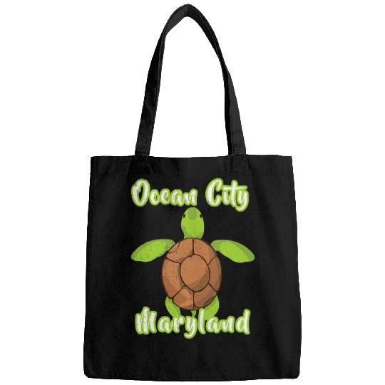 Turtle Pet Ocean City Maryland Beach Whimsy Cute Loggerhead Turtle Bags