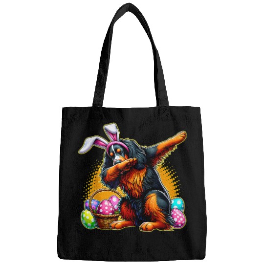 Dabbings Easter Bunny Gordon Setter Dog 3 Bags