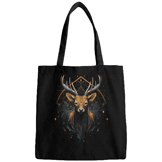 Deer Art Wildlife Abstract Natural Animal Bags
