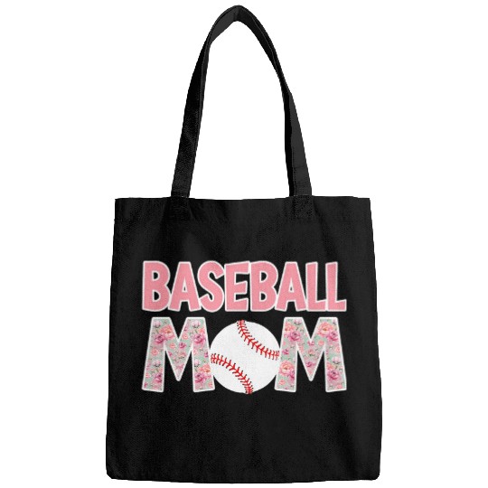 Baseball Mom Pink Peony Flowers Softball Mom Mothers Day Bags