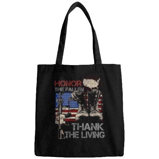 Us Flag Honor The Fallen Memorial Day 4Th Of July Bags