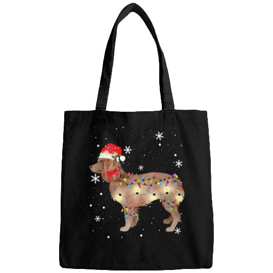 boykin spaniel dog christmas light xmass mom dad s Bags