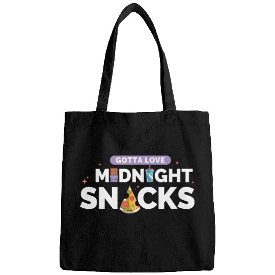 Owl Pet Gotta Love Midnight Snack Funny Night Owl Foodie Bags