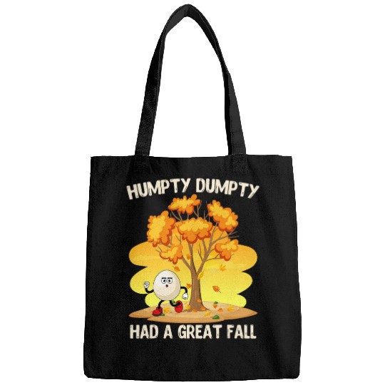 Lacrosse Gift Humpty Dumpty Had a Great Fall Sayings Autumn Atmosphere Bags