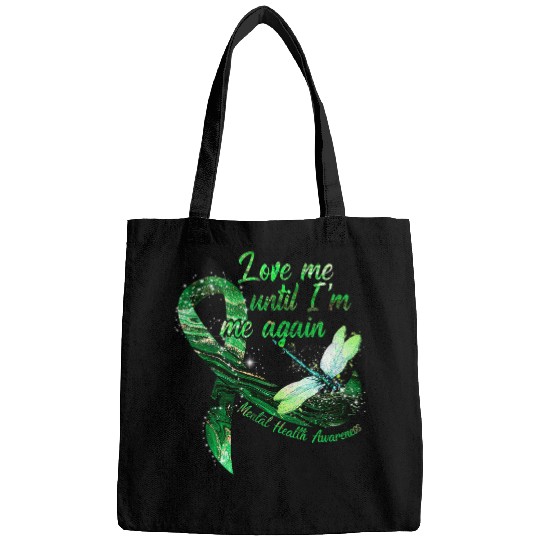 Dragonfly Green Ribbon Mental Health Matters Awareness Bags