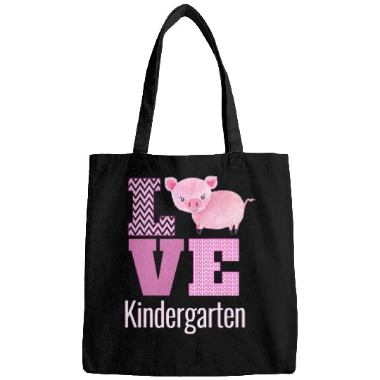 Love Kindergarten Pigletss Kinder Teacher Back To School Bags