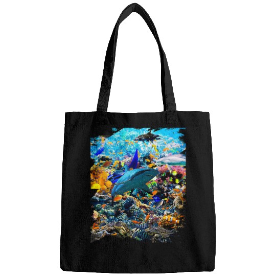 Turtle Pet Ocean Dolphin Shark Turtle Coral Sea Fish Orca Whale Reef 3 Bags