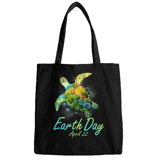 Turtle Pet Planet Funny Love World Environment Earth Day 6 Bags