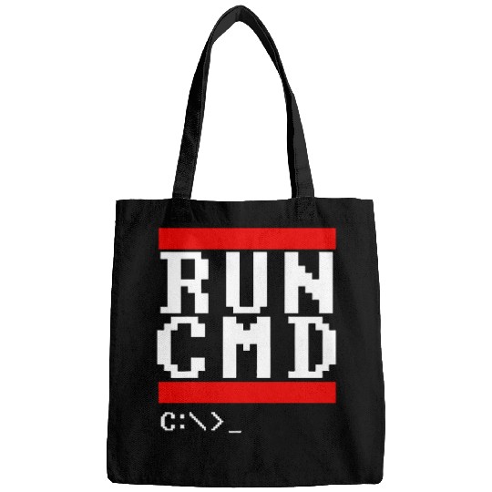 Run CMD Funny Programmer Coding Bags