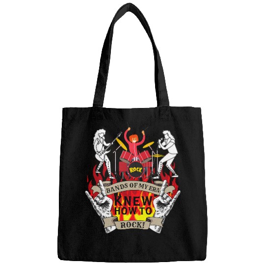 Bands of My Era Knew How To Rock Throwback 80s Rock Bands Bags