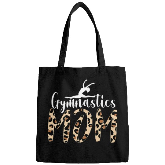 Gymnastics Mom Leopard Print Cute Gymnast Parent Womens 1 Bags