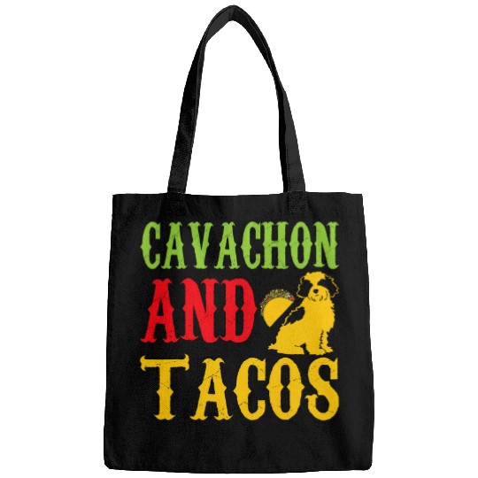 Cavachon And Tacos Pet Lovers Funny Bags