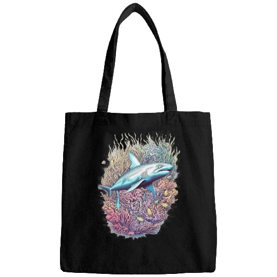 Shark Coral Reef Underwater Sea Ocean Diving 1 Bags