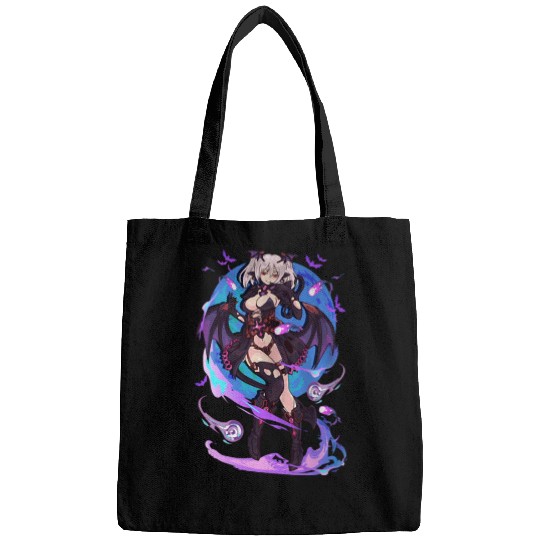 Anime Demon Girl Japanese Aesthetic Waifu Kawaii Otaku Art 22 Bags