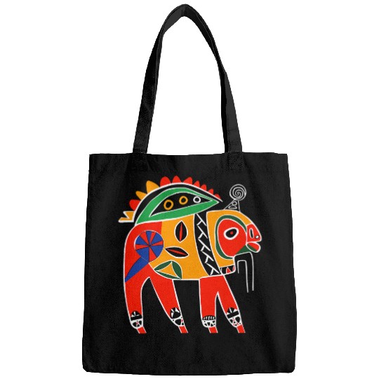 Bison Native American Pacific Northwest Coast Art Style 1 Bags