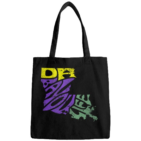 DA Bayou Life Tee Louisiana State Mardi Gras Creole Cajun Bags