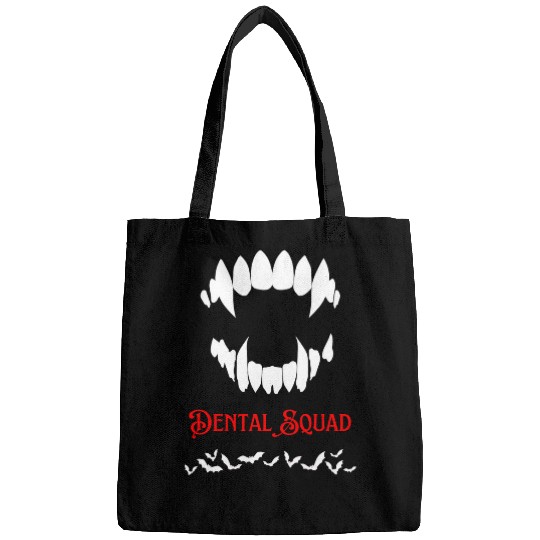 Dental Hygienist dentists Halloween Spooky Vampire Teeth Bags