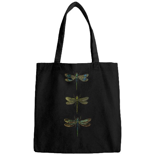 Dragonfly Insects Dragonfly Lover retro dragonfly scientific 3 Bags
