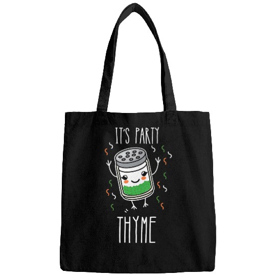 Lacrosse Gift Gardening Herb Its Party Thyme Pun Bags