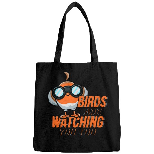 Lacrosse Gift Bird Watching Robin Bird Design for a Bird Nerd Bags
