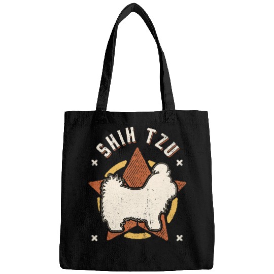 Shih Tzu vintages Retro Classic Dog Bags