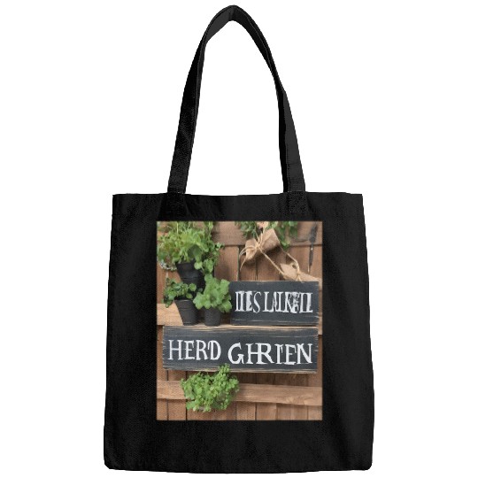 Wooden Signs Herb Garden Bags