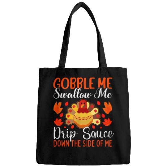 Lacrosse Gift Gobble Me Swallow Me Funny Turkey Thanksgiving Day 8 Bags