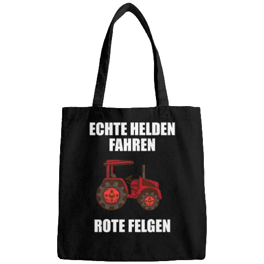 Tractor driving Real Heroes Driving Red Rims Tractor Farmer Bags
