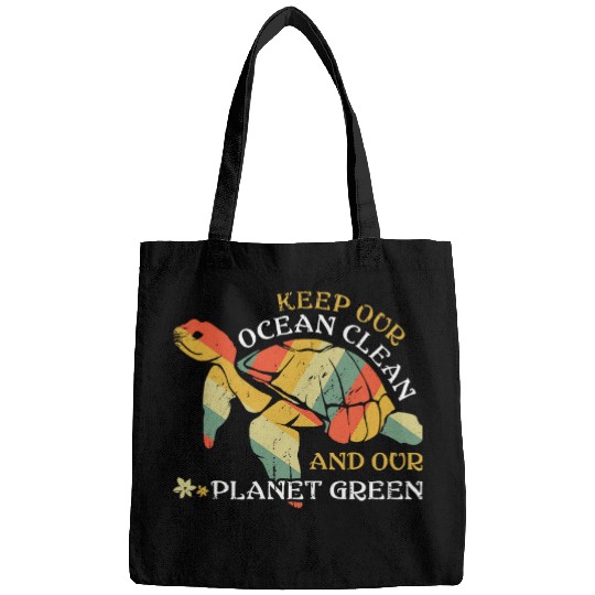 Turtle Pet Planet Save Nature Oceans Day Earth Day Bags