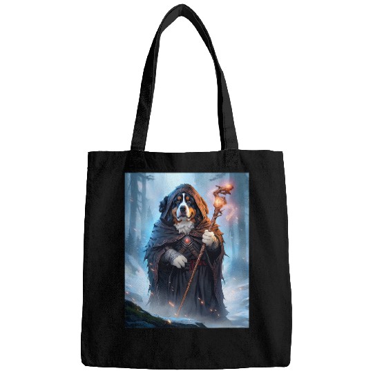 Bernese Mountain Dog Wizard Funny Magic 1 Bags