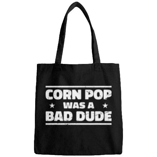 Lacrosse Gift Corn Pop Was A Bad Dude Funny Bags