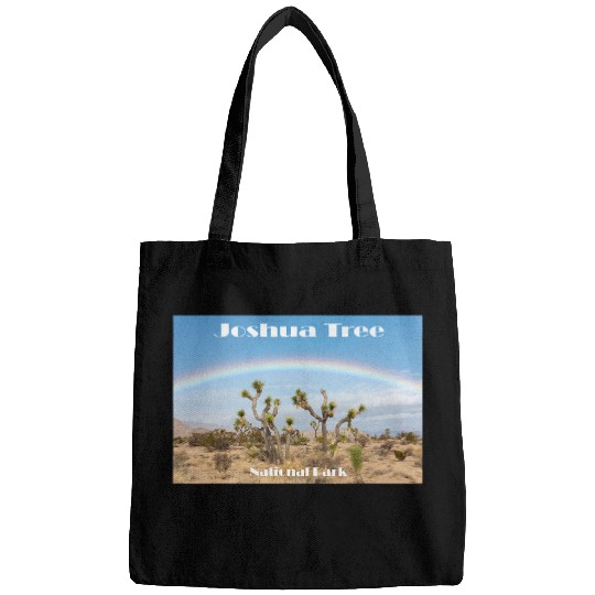 Rainbow in Joshua Tree National Park Bags